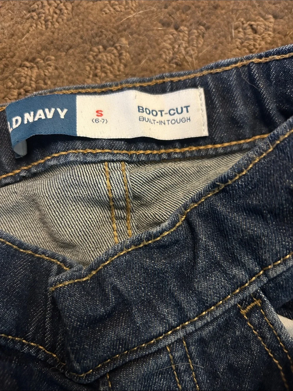 Old Navy Kid’s Dark Blue Boot-Cut Jeans